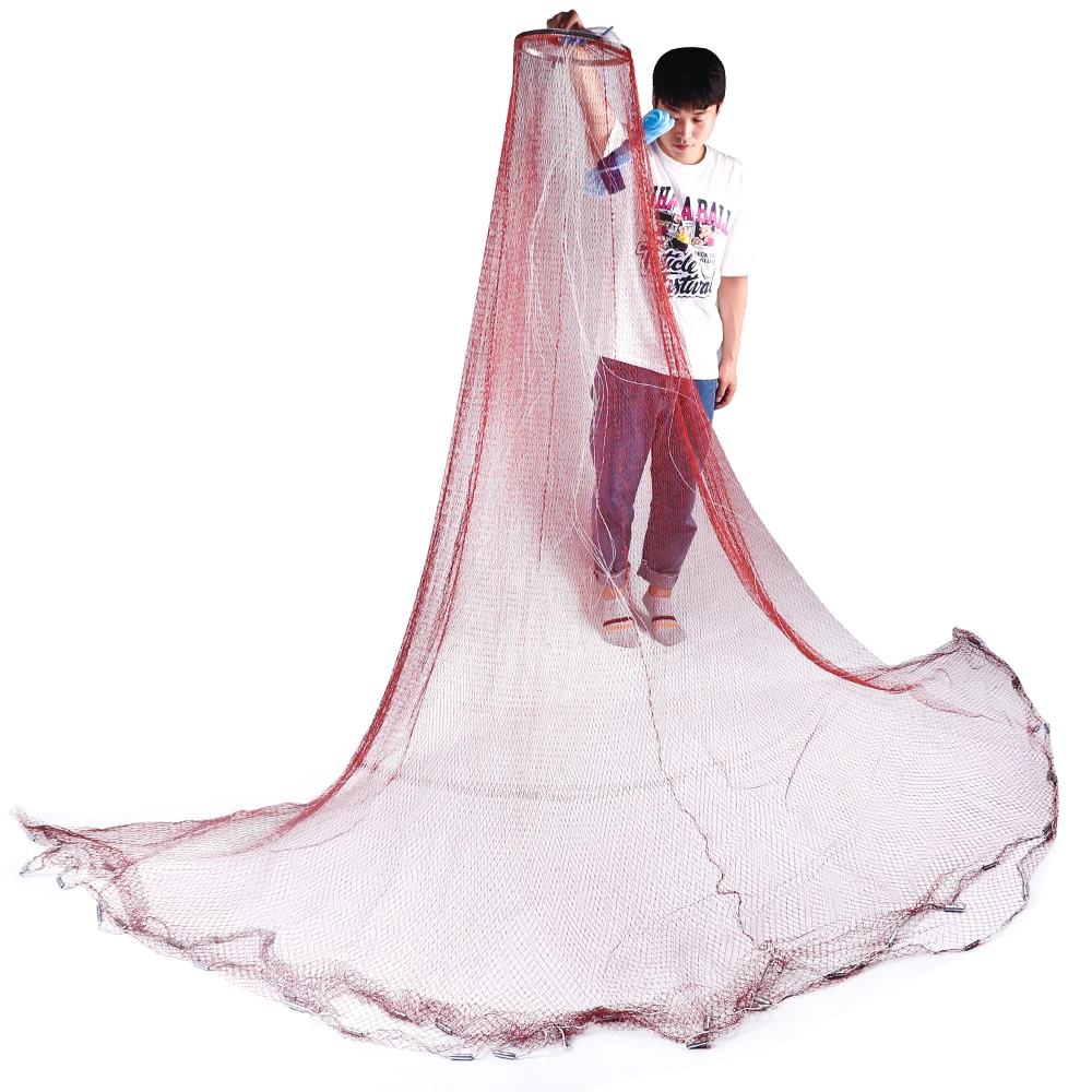 Рыболовная сеть Lawaia ручная для заброса рыбы диаметр 2 4/3/3.6/4.2/4.8/5.4/6/6.6/7.2 м ловли