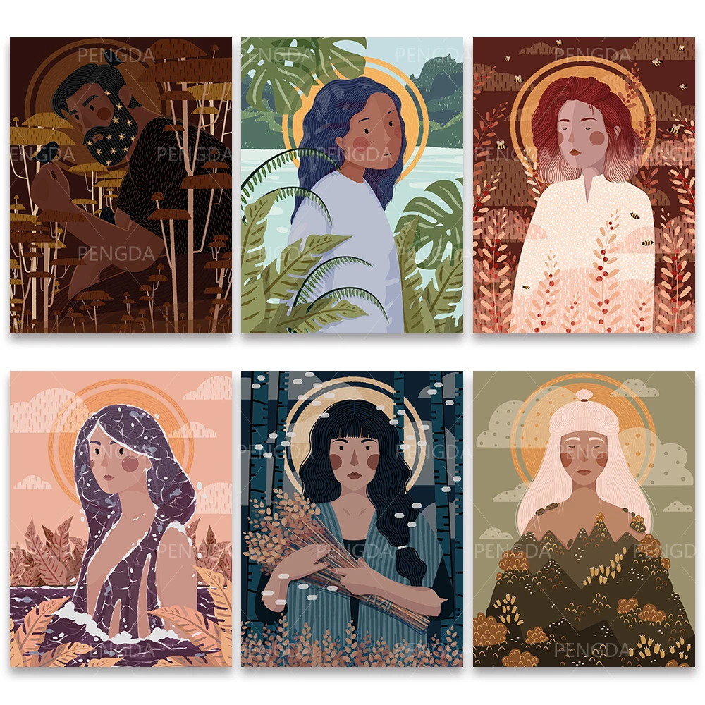 

Алмазная картина с изображением нежной девушки, домашний декор, 5D «сделай сам», вышивка, картина, полная круглая Вышивка крестиком, иллюстра...