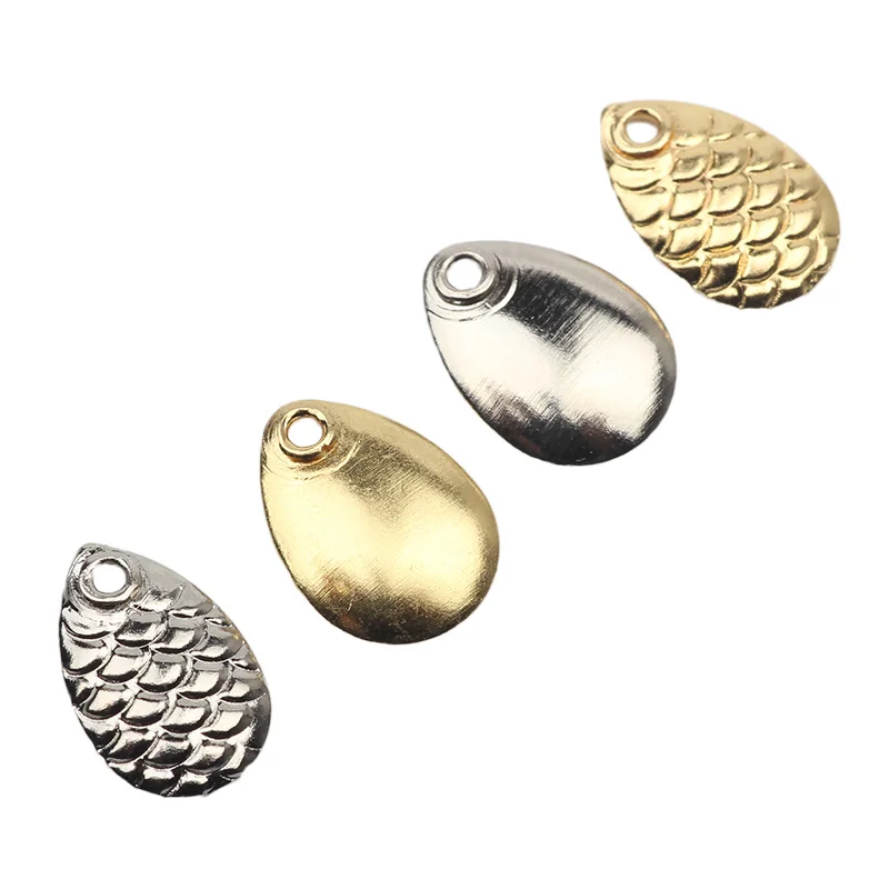 Rompin 50 шт./лот нахлыстовая рыбалка небольшой шум серебристый золотой