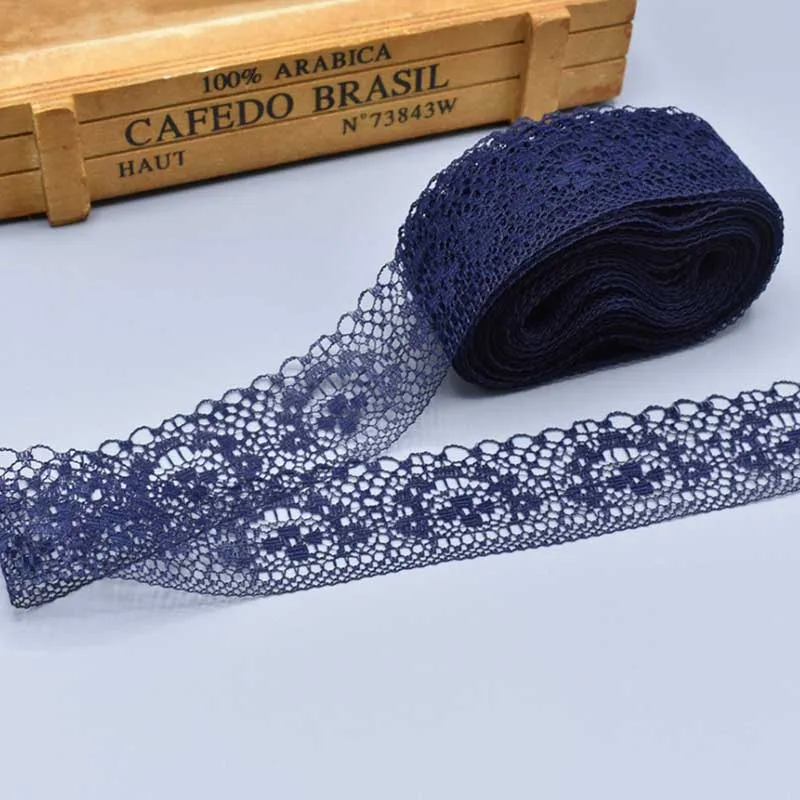 

10Yard/lot 4CM Lace Ribbon Lace Trim Fabric for Wedding Decoration Sewing DIY Girls Clothing Applique Embroidered Handmade Craft
