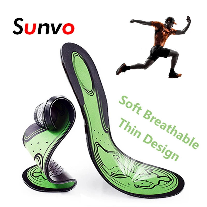 Sunvo, спортивные стельки для бега, для женщин и мужчин, амортизация, повседневная обувь для кроссовок, подушка, мягкая, удобная подошва, стелька