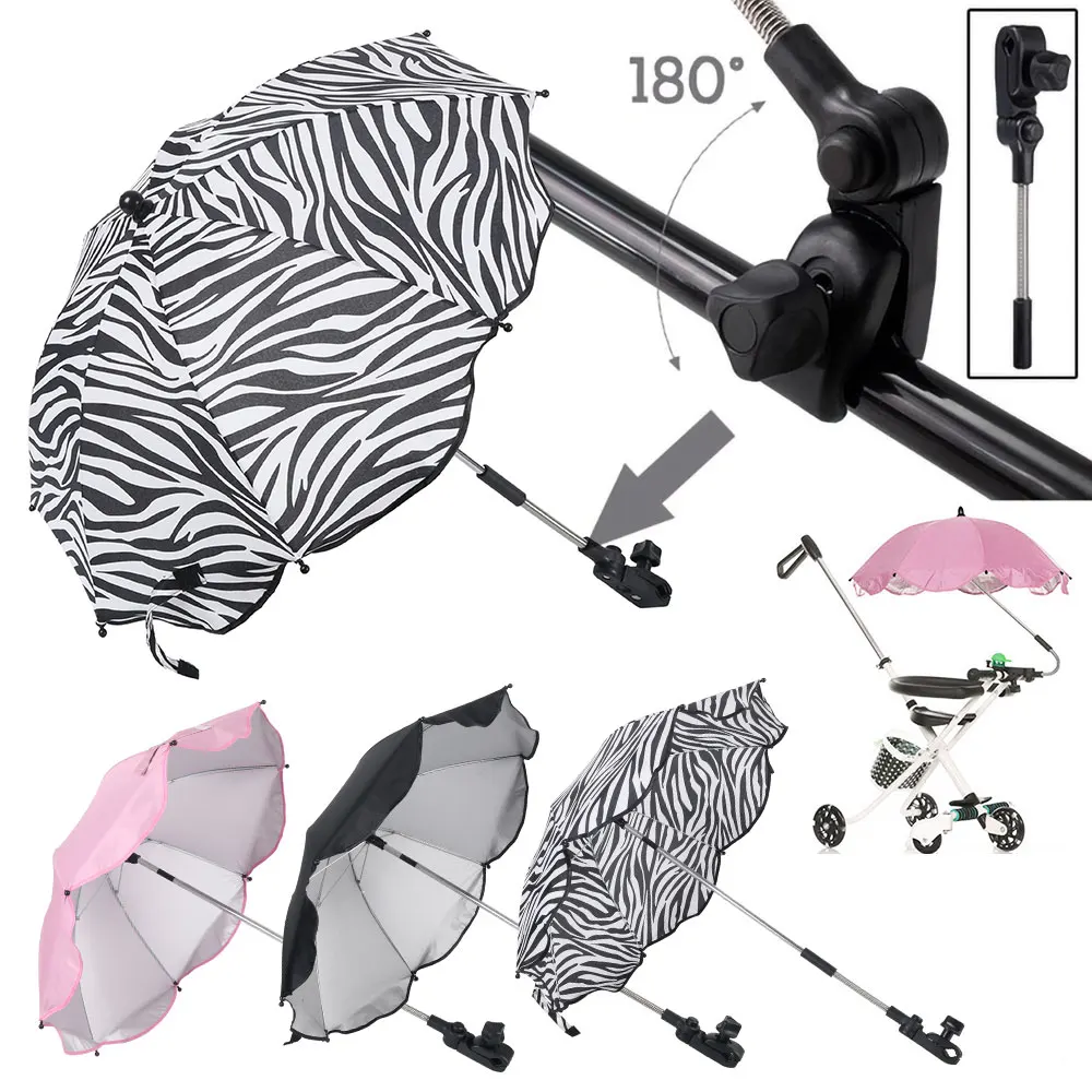 

Baby Stroller Accessories Universal Baby Stroller Folding Umbrella UV Sun Rain Protection Umbrella Sunshade Visor Canopy Cover
