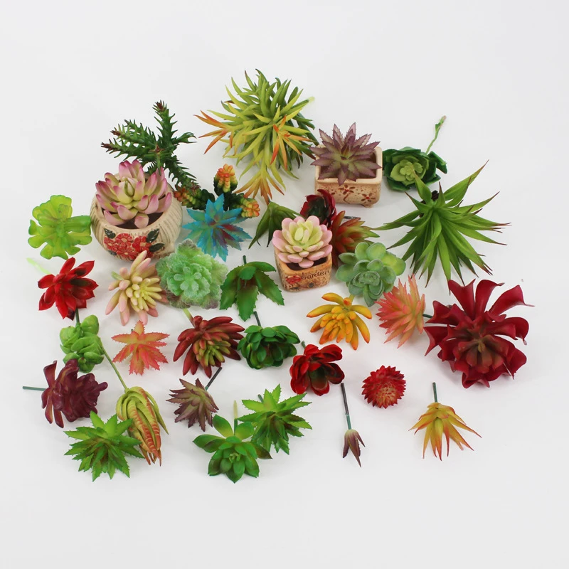 Офисная гостиная имитация мини сочные украшения Пластиковые Лотос бонсай