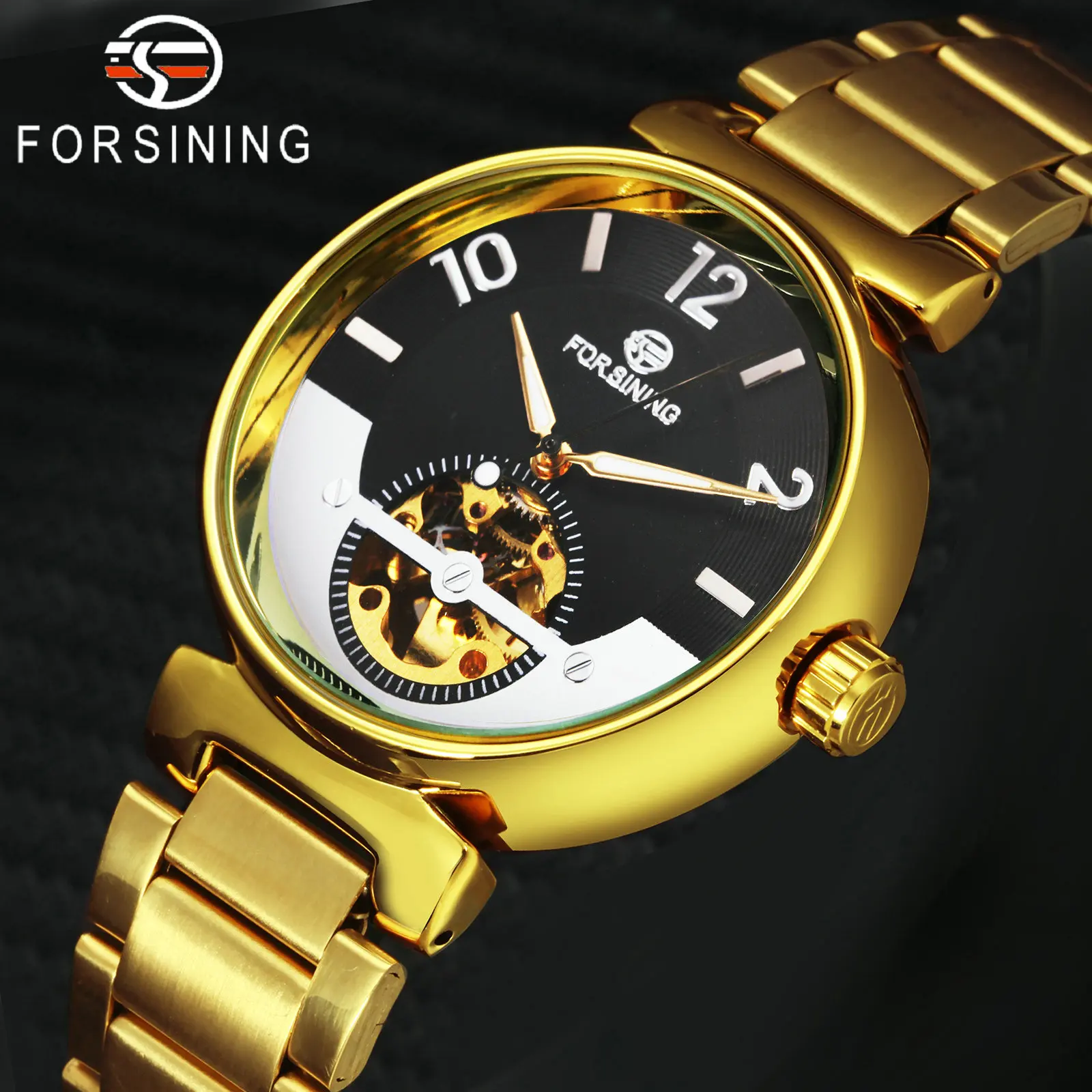 Часы наручные FORSINING Мужские автоматические брендовые Роскошные деловые