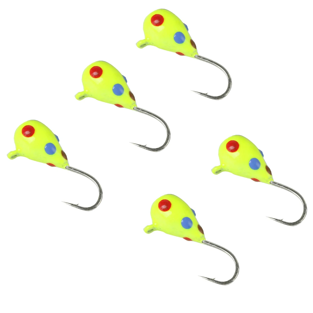 5pc Ice jig 031E Maximumcatch 16#14#12# вольфрамовый джиг для подледной рыбалки, 0,42 г-1,90 г, приманка для подледной рыбалки, 11 мм-17 мм, японский крючок, зимние приманки для рыбалки - Цвет: 5pc Ice jig 031E