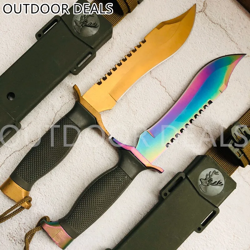 Хитовый самый лучший тактический фиксированным лезвием CSGO Ash Bowie Ножи военные