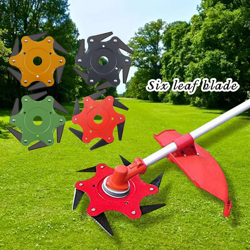 6 Blades Cutter Head Grass Trimmer Brush 65Mn Weed Cutting Blade For Garden Lawn Machine Accessories Power Tools | Инструменты