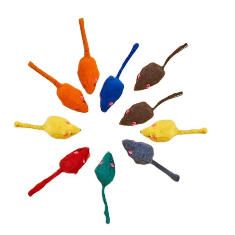 10 шт. ложные мыши игрушки маленькая мышка в форме кота игрушка Интерактивная мини