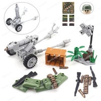military us army m3 type 105 cannon building block moc ww2 figures weapons artillery regiment model child christmas gift boy toy