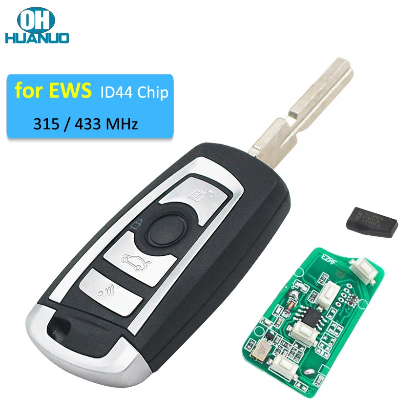 4 кнопки EWS модифицированный откидной дистанционный ключ брелок 315 МГц/433 МГц чип