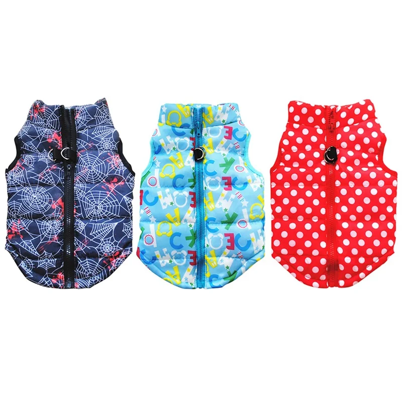 Waterproof Dog Coat Winter Puppy Winter Vest Clothes Small Dog Vest Jacket Chihuahua Yorkie Clothing Pet shop Sleeveless Zipper