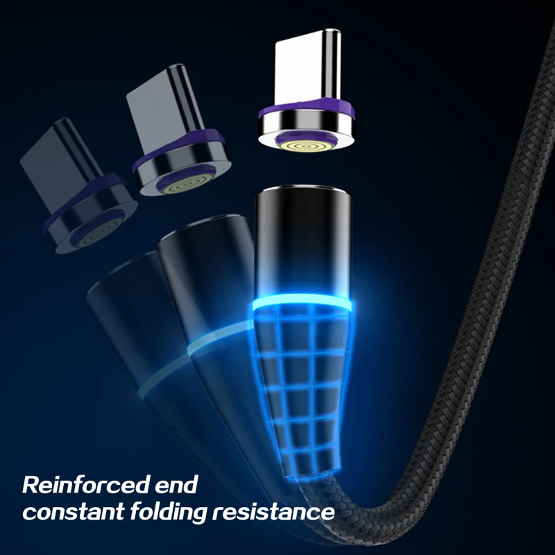 Oppselve Магнитный кабель Micro usb type C для iPhone 11 samsung Быстрая зарядка магнитное зарядное