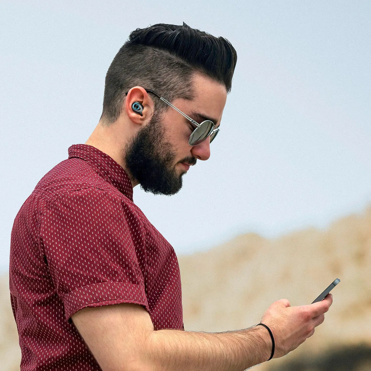 Беспроводные наушники Bluetooth HiFi стерео бас гарнитура сенсорные свободные руки