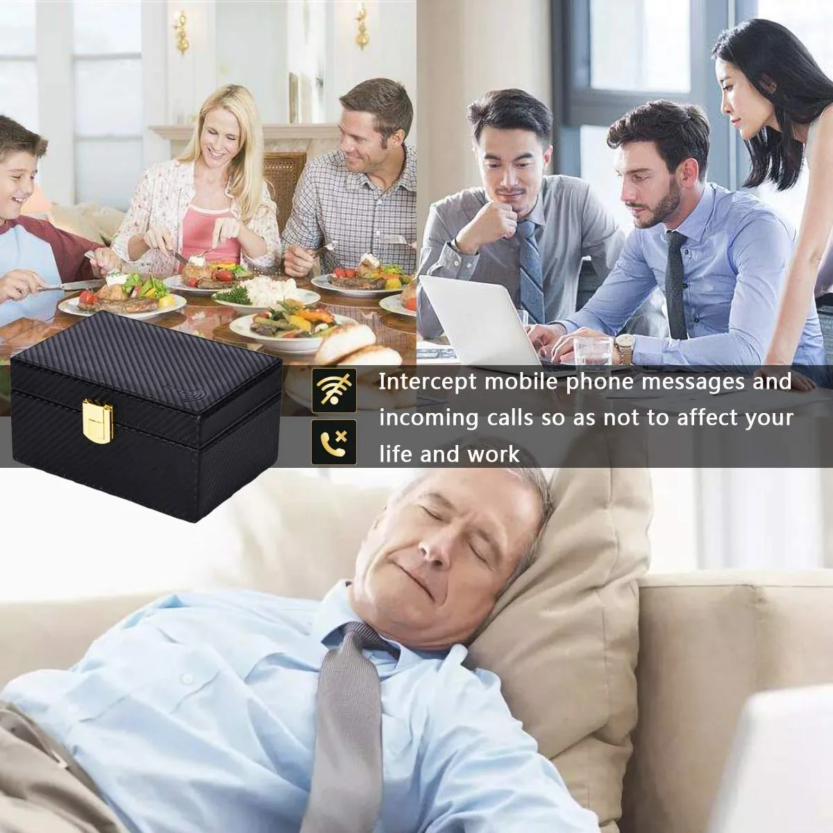 Блокировочная коробка автомобильного ключа Фарадея для автомобильных ключей