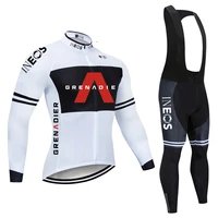 new ineos cycling jersey 19d bib set mtb uniform bike clothes quick dry bicycle clothing long sleeve roupa ciclismo masculino