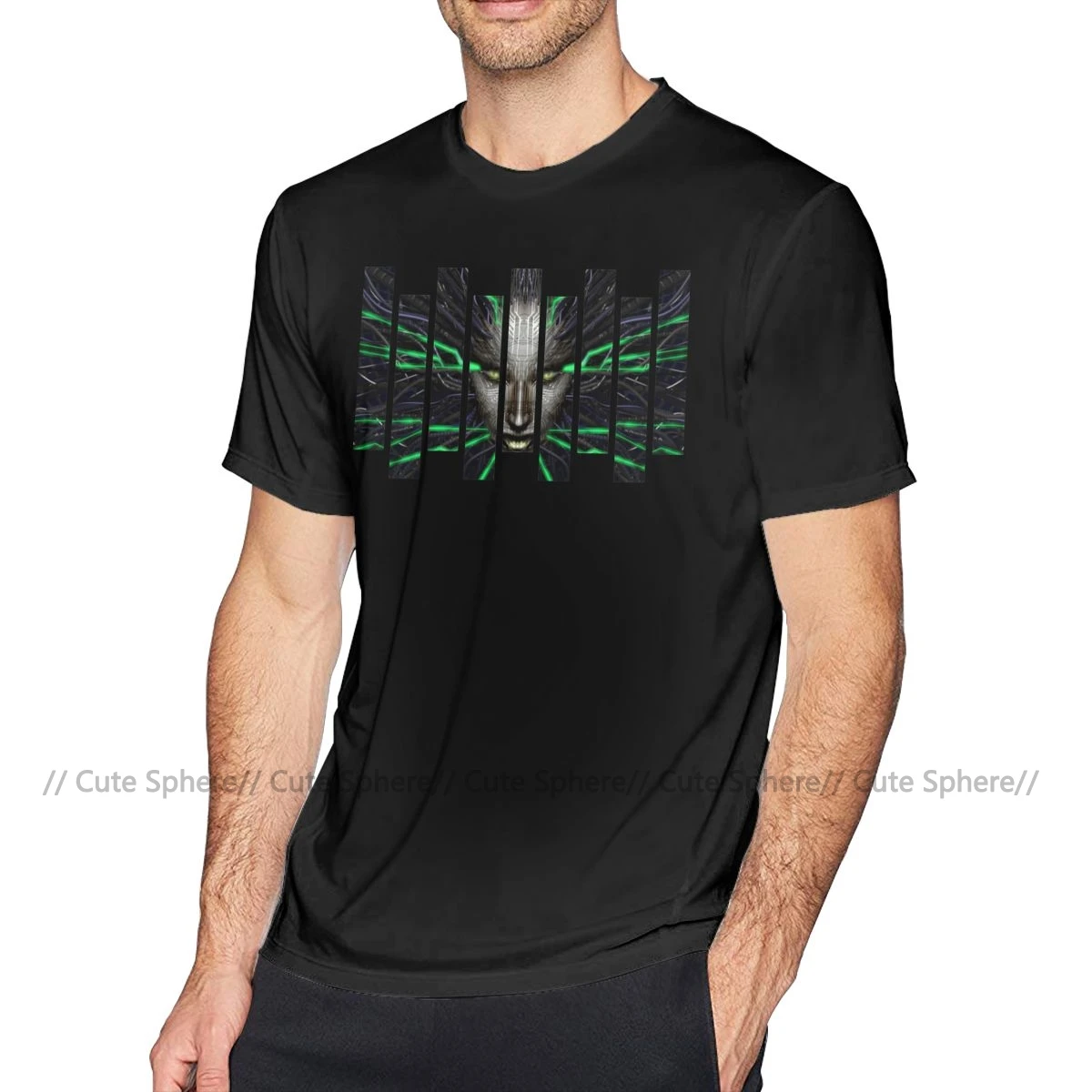 Футболка system Shock, футболка system Shock, футболка из 100 хлопка с коротким рукавом, модная футболка с графикой, большие размеры