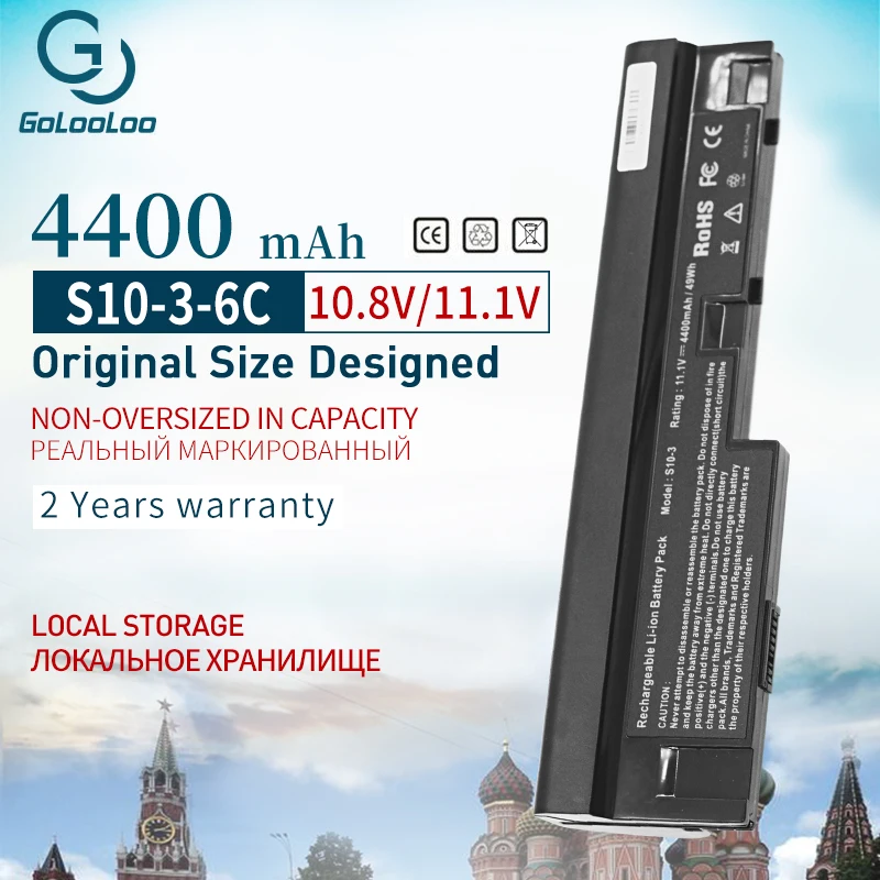Новый аккумулятор Golooloo 4400 мАч для Lenovo IdeaPad S100 S10 3 L09C3Z14 L09S6Y14 L09M6Y14 S205 S110 U160 S100c S205s U165 6