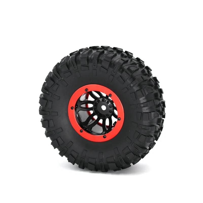 

4PCS RC Car Inflatable Tires 2.2 Inch Wheel Hub Rims for 1:10 RC Rock Crawler Axial SCX10 AX10 D90 TRX-4 RC4WD