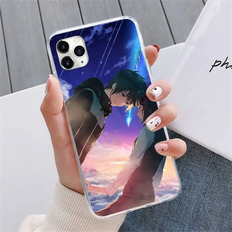 

Anime Your Name Kimi no Na wa Phone Cases For iphone 12 5 5s 5c se 6 6s 7 8 plus x xs xr 11 pro max mini