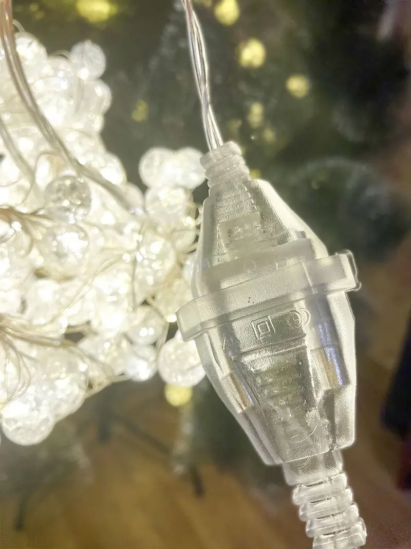 

3 Meters String Extension Cord for Garland with Switch Turn ON/OFF LED String Adapter Christmas Decorations Garland EU/US Plug