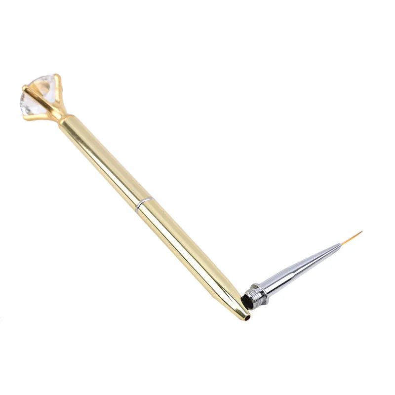 

1Set Nail Art Painting Pen Gold Silver Suit Painted Pen Box Nail Brush Nail Brush Brush Eyebrow Pencil