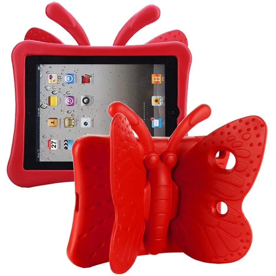 

Для iPad 7,9 mini 5 4 2019 чехол для планшета безопасный резиновый чехол-подставка с бабочкой из ЭВА для ipad 1 2 3 безопасный для детей защитный чехол