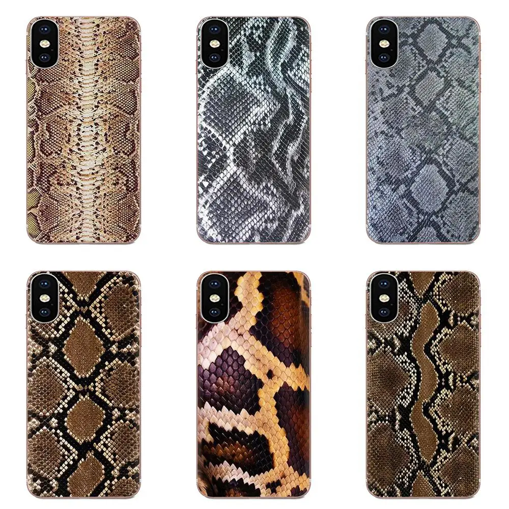 Мягкий модный чехол из змеиной кожи питона для Samsung Galaxy Note 8 9 10 Pro S4 S5 S6 S7 S8 S9 S10 S11 S11E