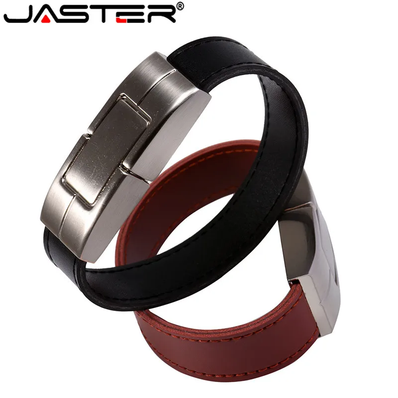 Флэш-накопитель JASTER 100% емкость черного и коричневого цвета кожа модель на