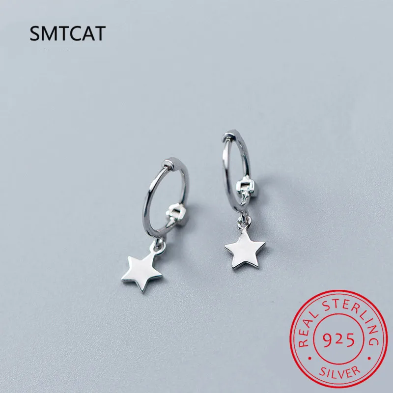 

Серьги-кольца женские из серебра 925 пробы с крестиком