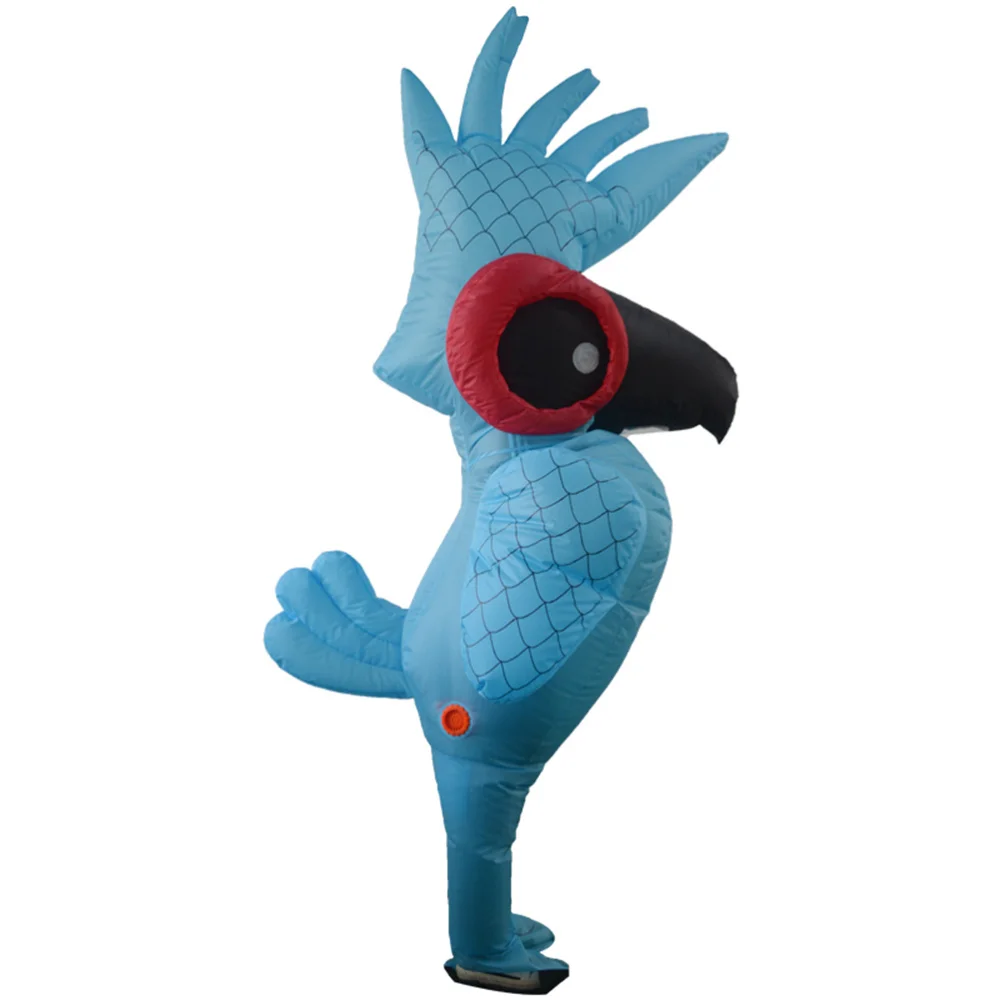 

Parrot Inflatable Suits Inflatable Carnival Party Performance Props Cosplay Costumes without Battery (Sky-blue)