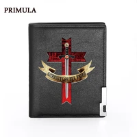 primula male pu leather wallets men credit card holders guardian of the faith women short purses high quality