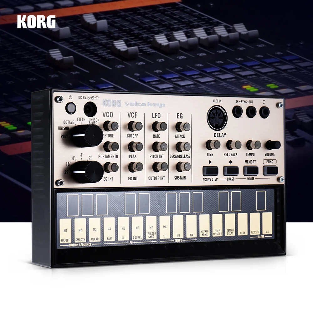 KORG VOLCA KEYS портативный аналоговый синтезатор Synth встроенный эффект задержки