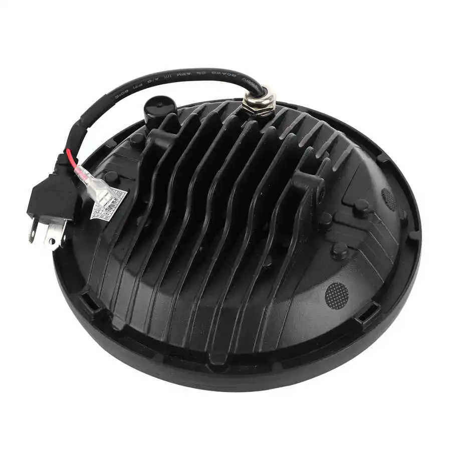 

Motorcycle Headlamp 7in 75W LED Headlight 6500K High Birhgtness Efficient Headlamp Fit for Jeep Wrangler Motorcycle Front Light