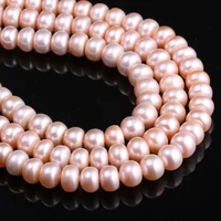 natural freshwater four sided light pink pearl beads making for jewelry bracelet necklace for women accessories size 8 9mm