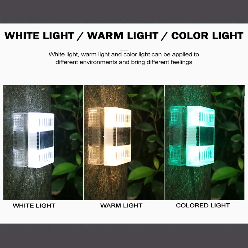 Водонепроницаемый садовый светильник на солнечной батарее без отверстий