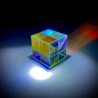 Шестисторонняя яркий светильник куб цветное Стекло Призма светоделительная Призма оптическом эксперименте инструмент оптическая линза