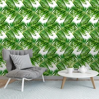 pvc eye protection green leaf living room wall sticker vinyl self adhesive removable wallpaper for walls in rolls peel and stick