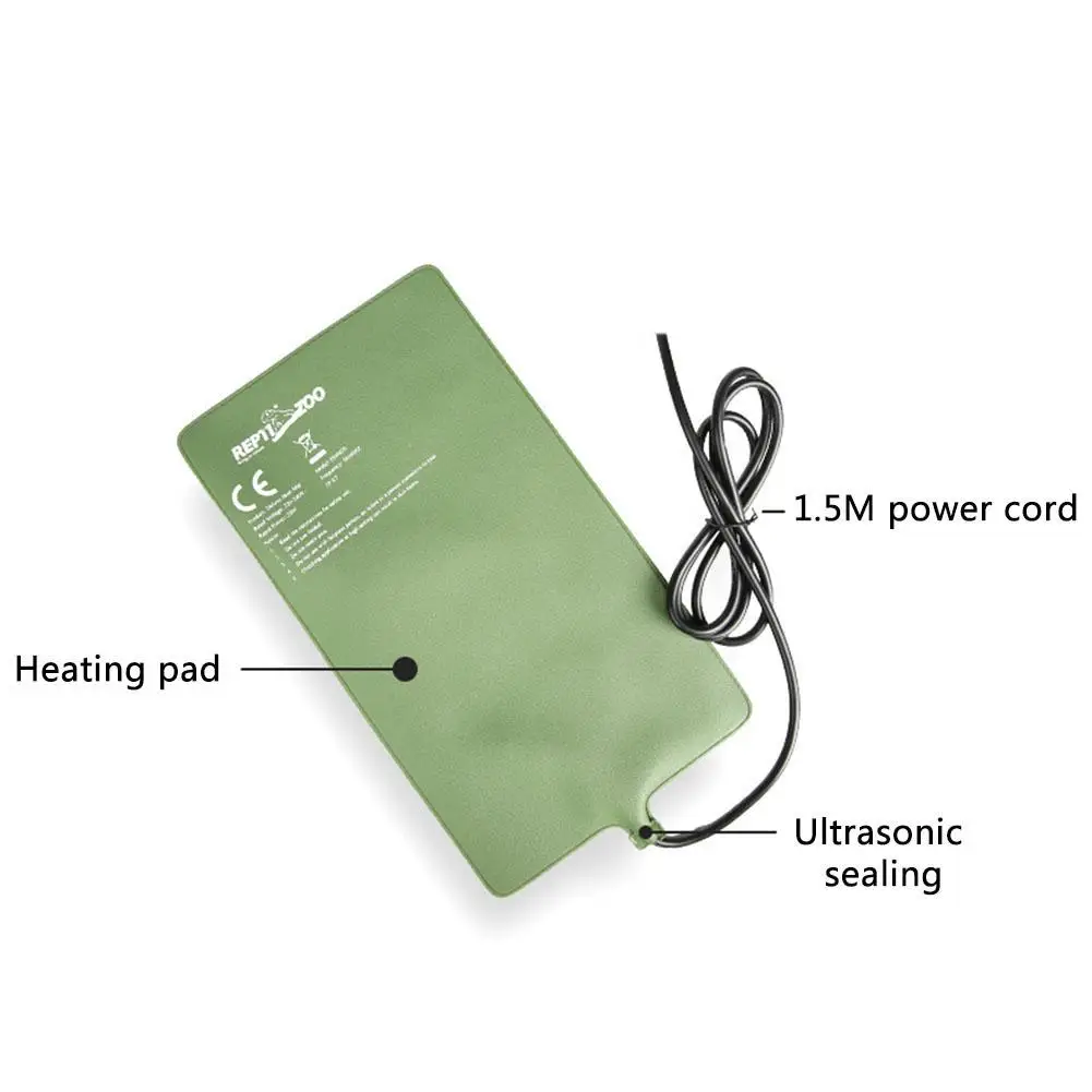 

10-30W Terrarium Reptiles Heat Mat Climbing Pet Heating Warm Pads Adjustable Temperature Controller Mats Reptiles Supplies