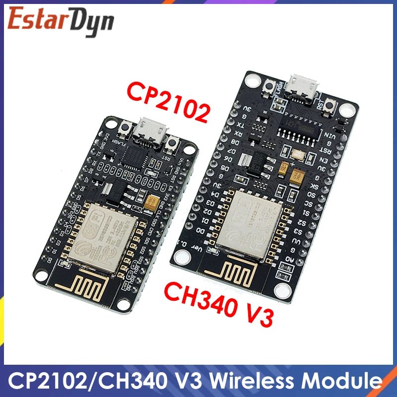 Беспроводной модуль CH340/CP2102 NodeMcu V3 V2 Lua WI FI Интернет вещей развивать доска основе