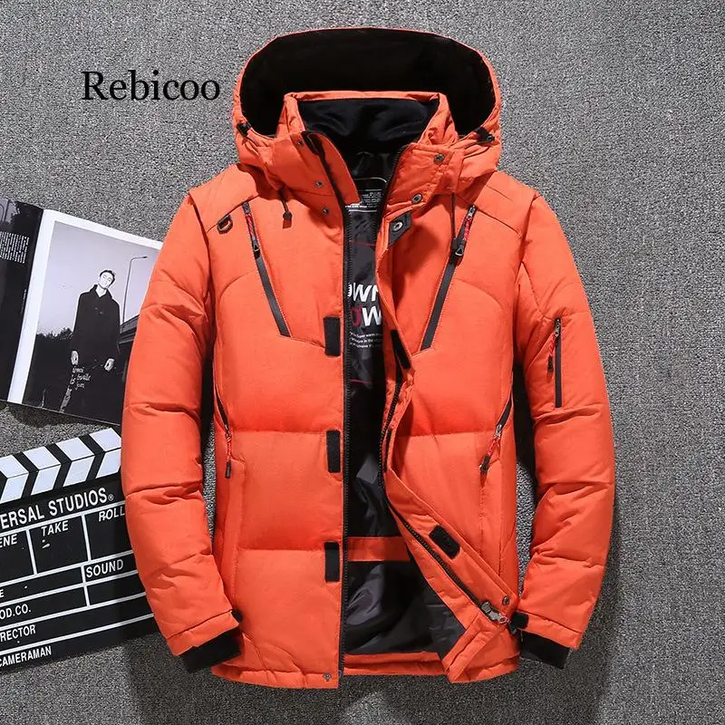 

Winter Jacket Men Hooded Thick Warm Jacket Fashion Warm Outwear Casual Slim Parka Mens Jackets and Coats Mens Overcoat