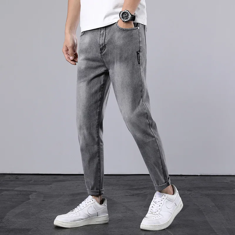 

2021 Spring and Fall Fashion Trend Men's Jeans, Retro Casual Comfortable Stretch Fashion Jeans NZKB09