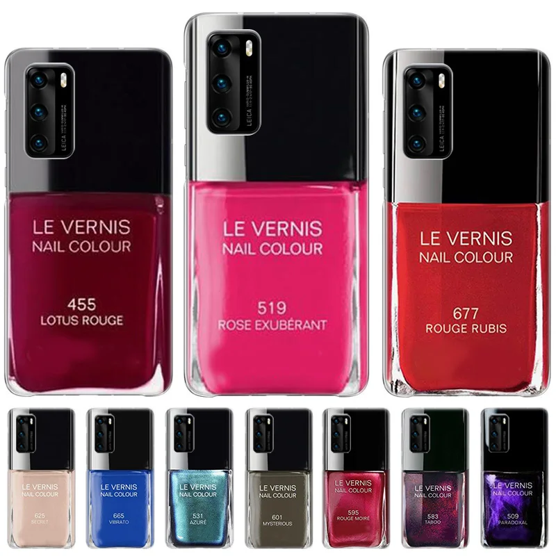 

Peridot Nail Polish Soft TPU Bumper Case For Samsung Galaxy A50 A51 A52 A72 A12 A32 A42 5G A71 A10S A11 A20S A21S A22 A31 A02S