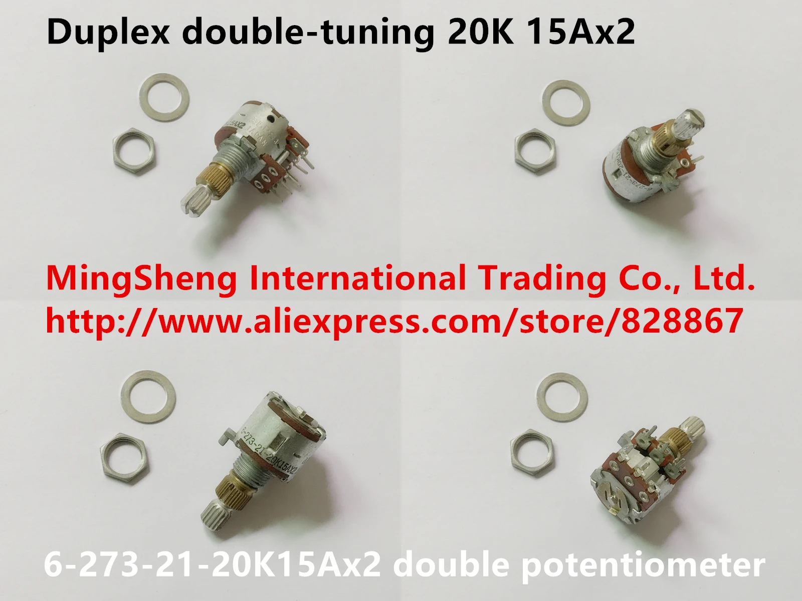

Оригинальный новый 100% 6-273-21-20K15Ax2 двойной потенциометр дуплексный с двойной настройкой 20K 15Ax2 (переключатель)