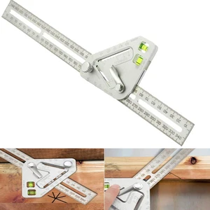 Многофункциональная Т-образная угловая линейка для деревообработки, 340 мм