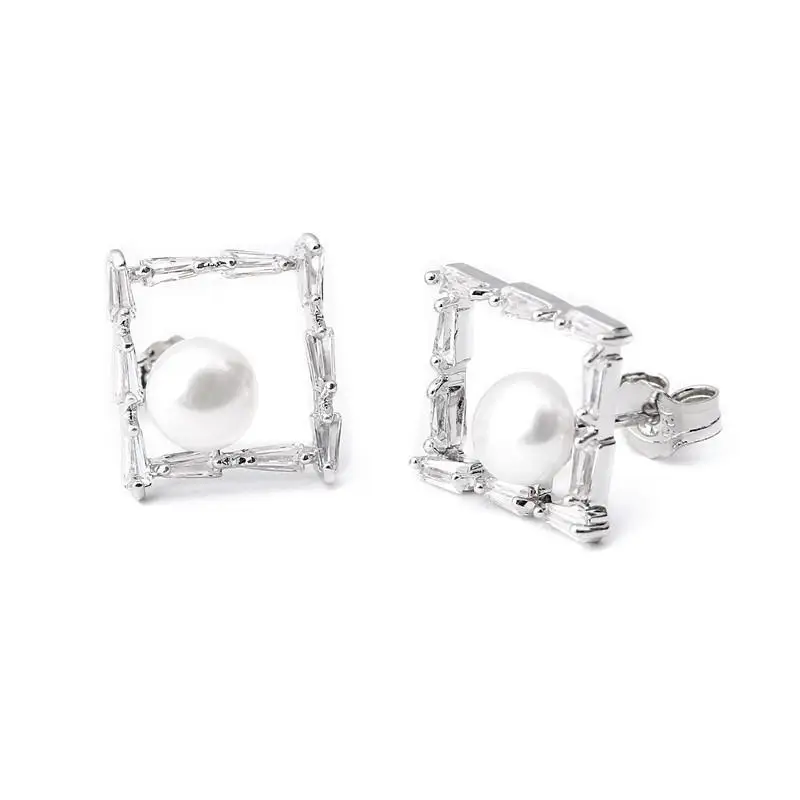 

Xuan group jewelry plated natural freshwater pearl earrings Cute Earrings Earings Earings Fashion Jewelry Stud Earrings