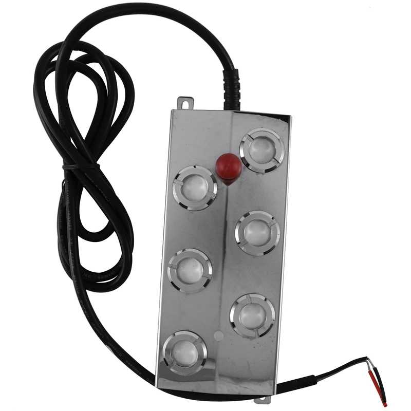 

6 Head Ultrasonic Mist Maker Fogger Stainless Steel Humidifier Aeromist Hydroponics Nebulizer Water Fountain Pond Atomizer