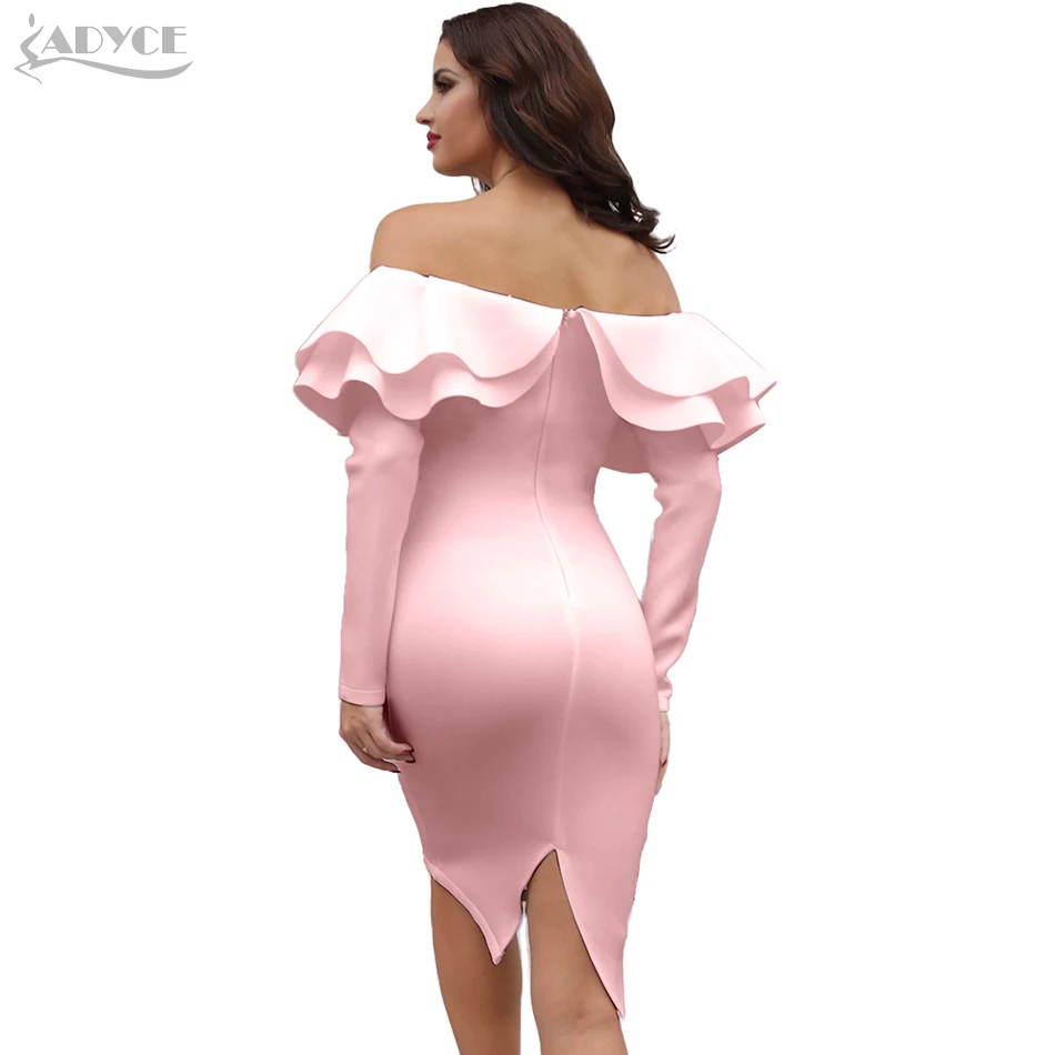 Женское облегающее платье Adyce праздничное знаменитости цвета хаки голубое