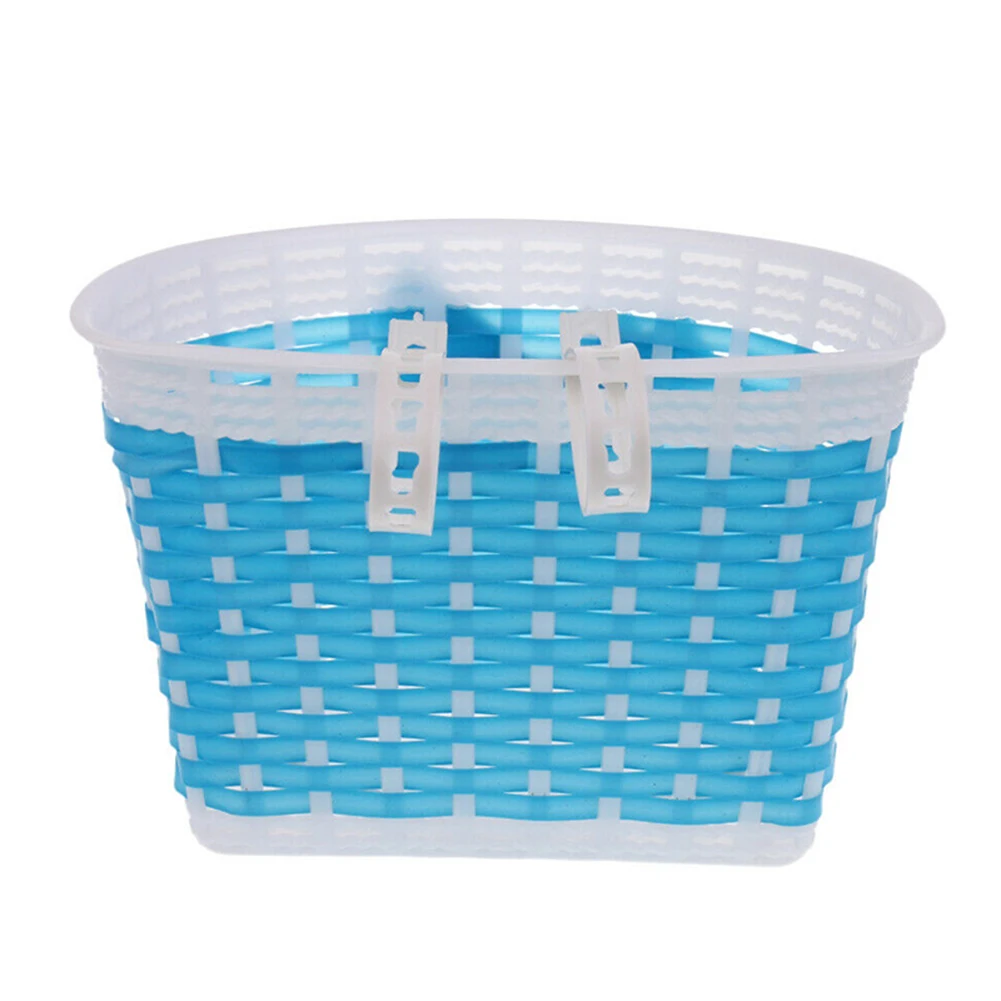 Корзина для велосипеда детская пластиковая вязаная сумка ручной работы с