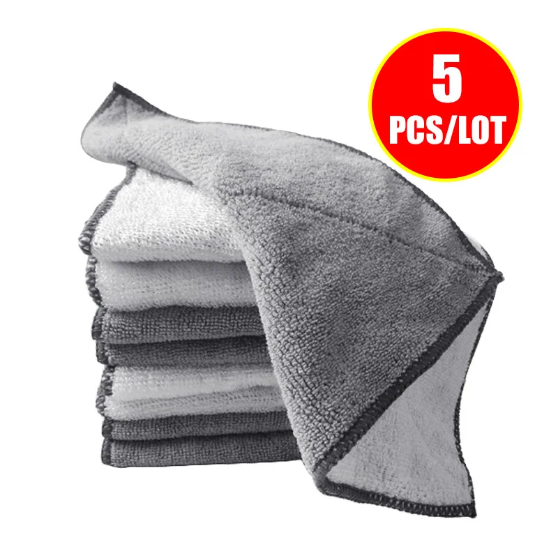 Bamboo Fiber Towels Восточные высококачественные кухонные чистящие средства, моющие полотенца, тряпки, губка, микрофибра, ткань для чистки посуды - Цвет: Bamboo Fiber Towels