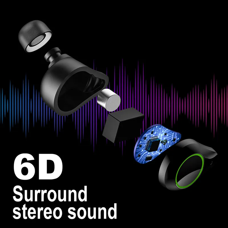 TWS-стереонаушники T10 с поддержкой Bluetooth 5 0 и защитой от непогоды | Электроника